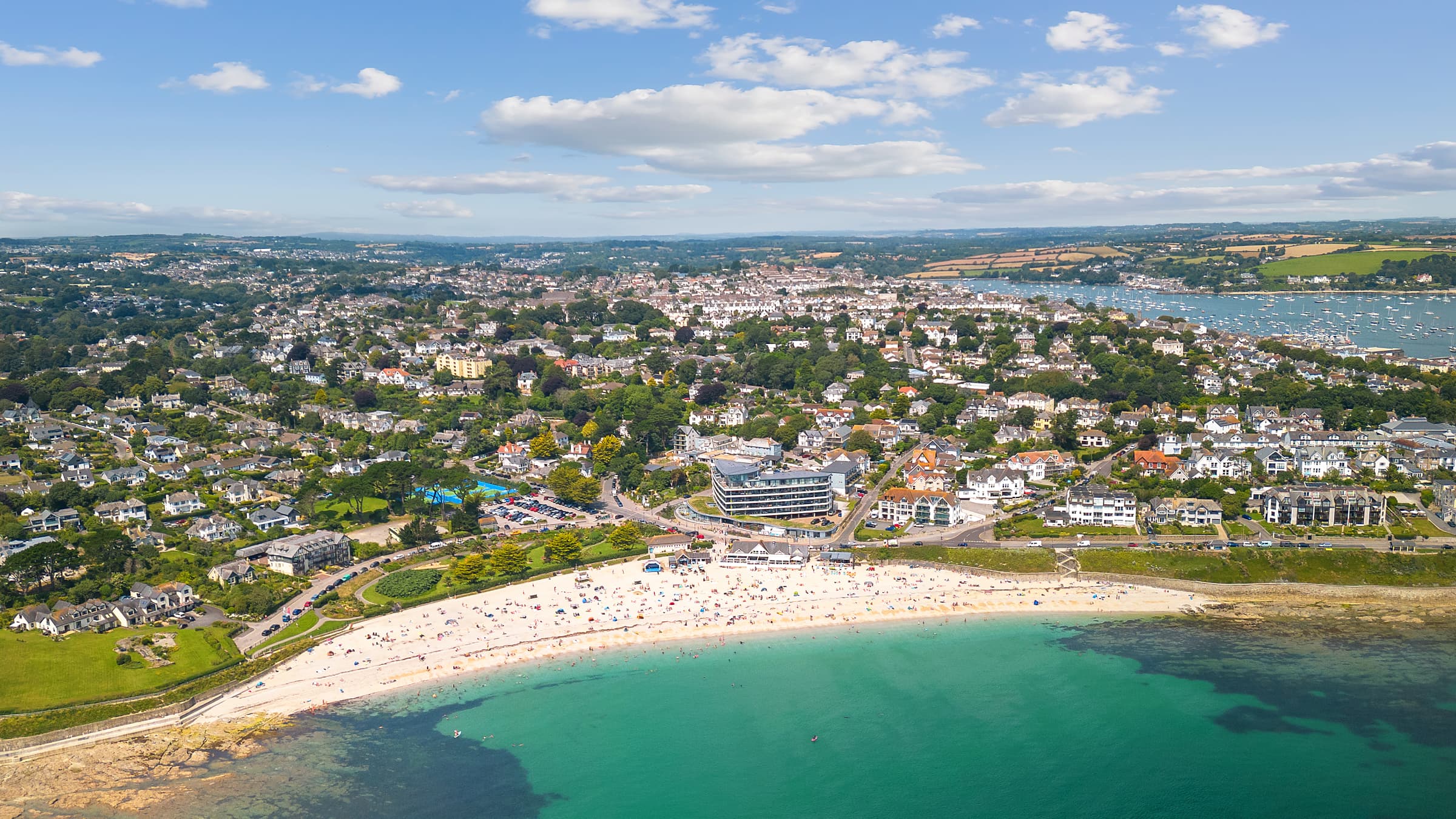 St Michaels Falmouth Aerial view