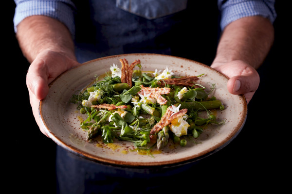 Lamb bacon salad at St Michaels Resort