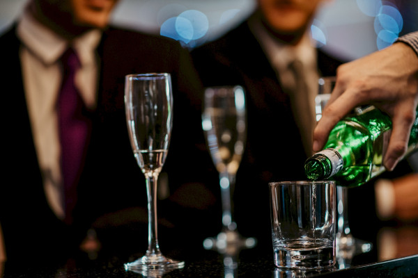 Drinks being pored at a Party Night at St Michaels Resort