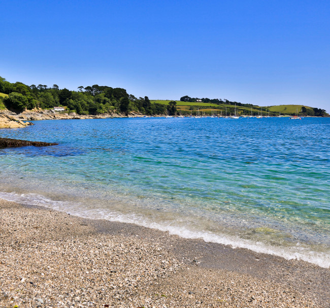 Trebah Garden's beach - Polgwiddon Cove