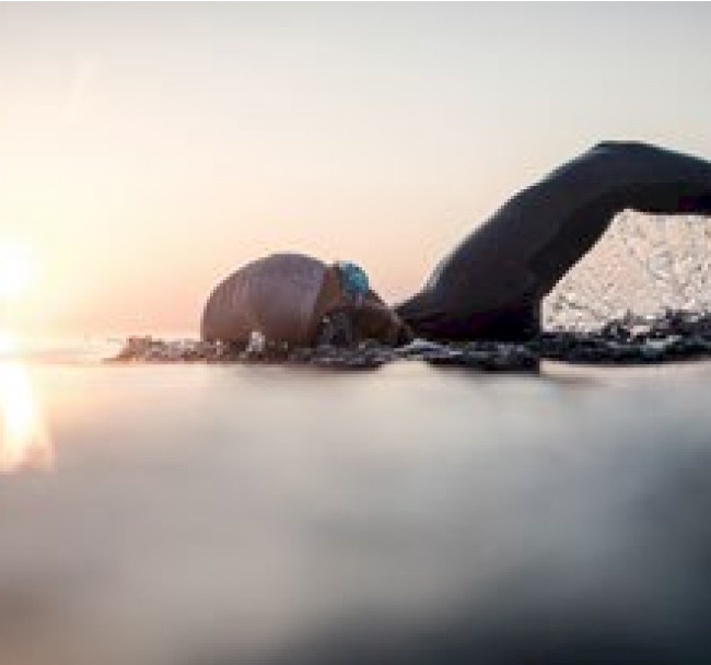 with a wild sea swim