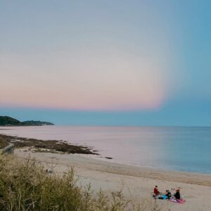 Sunset at Gylly Beach