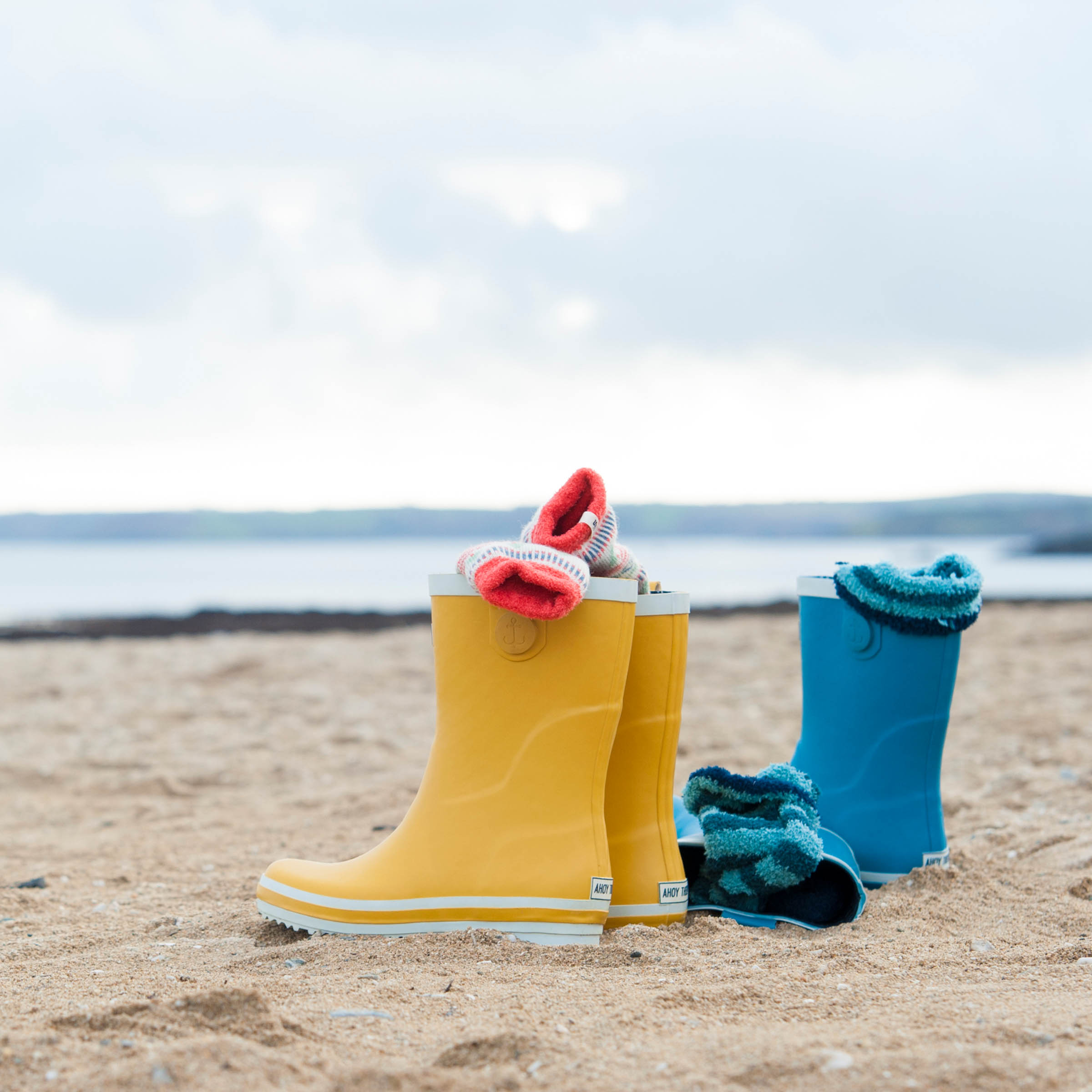 Wellies on Gylly Beach