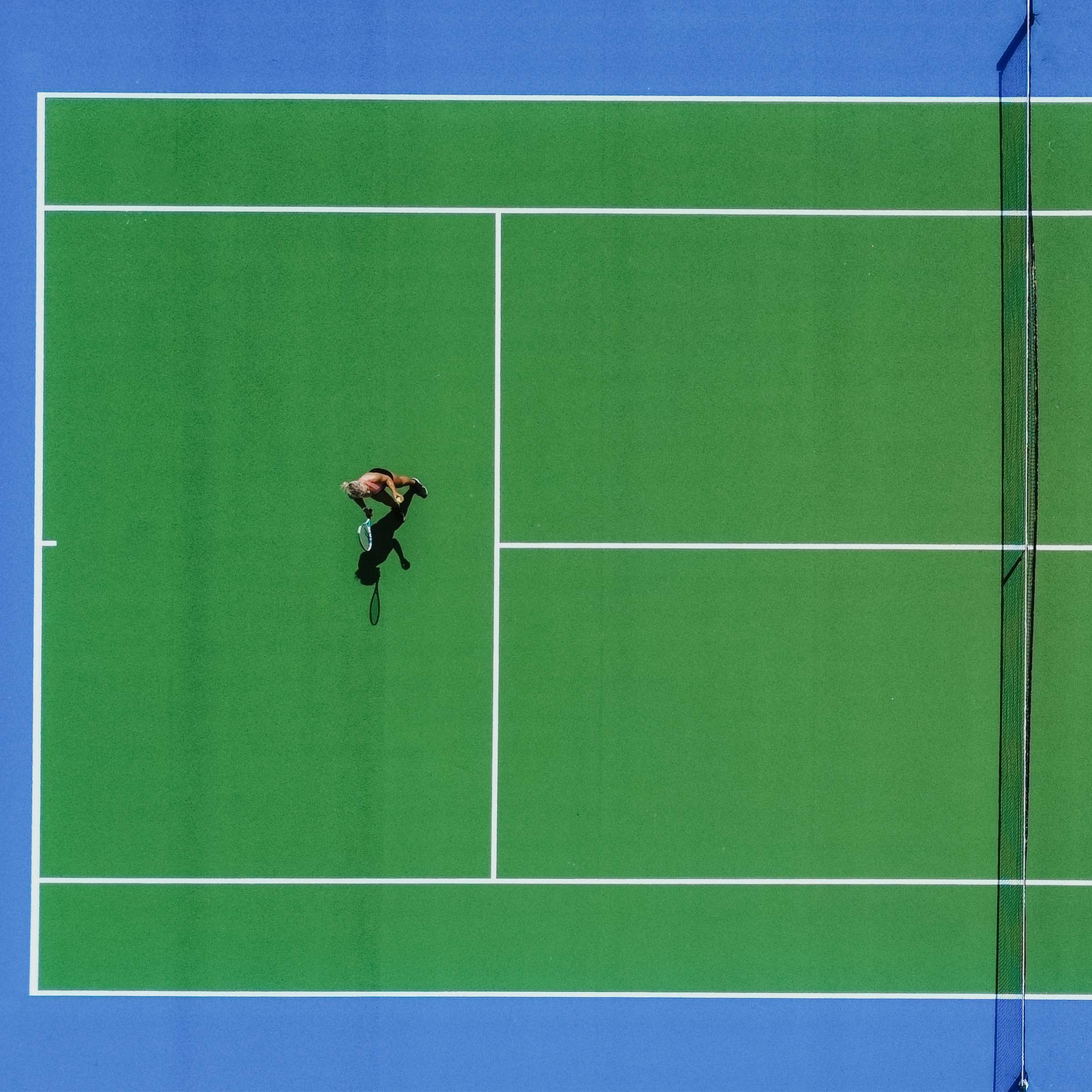 St Michaels Tennis Court Arial