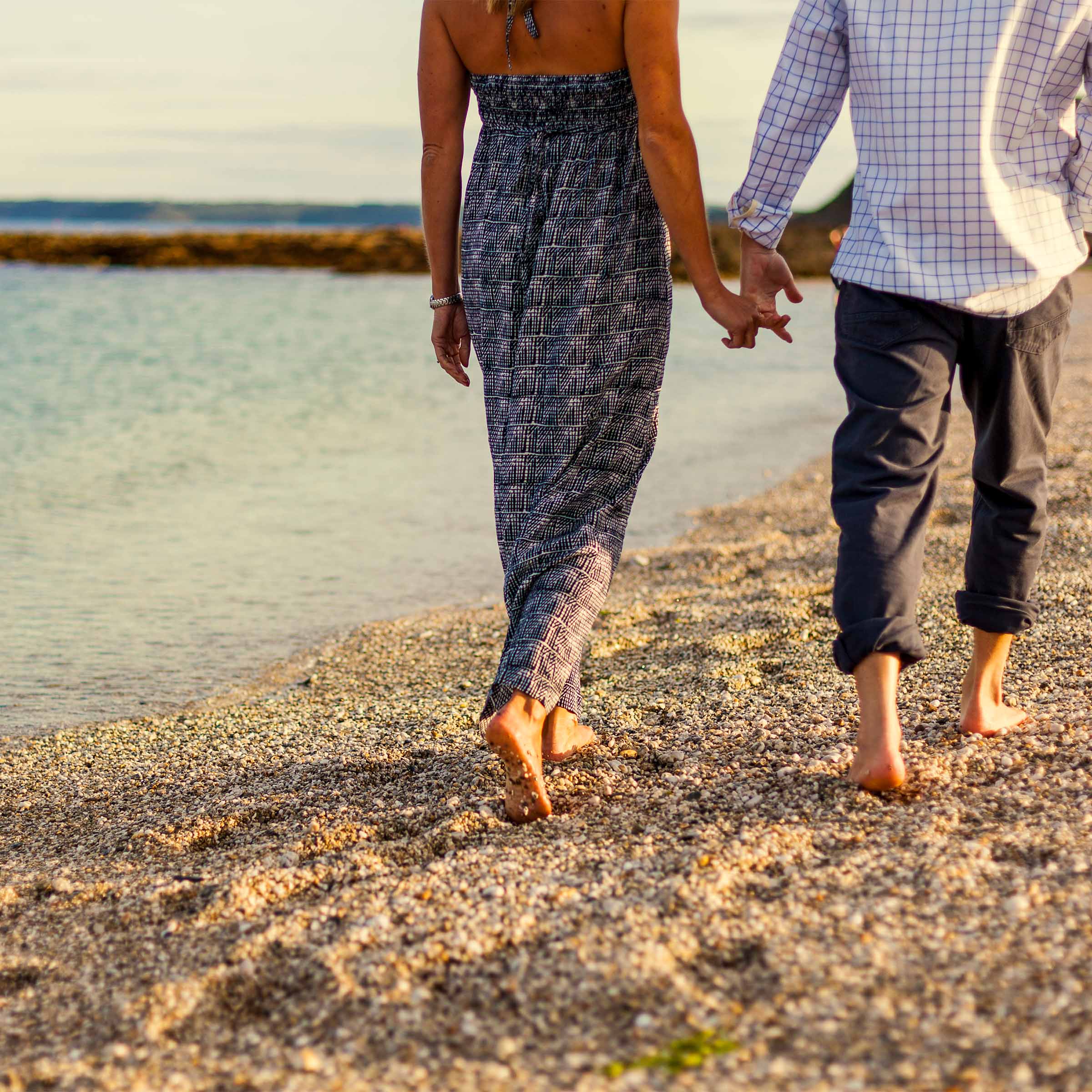 Gylly Beach Couple Walking