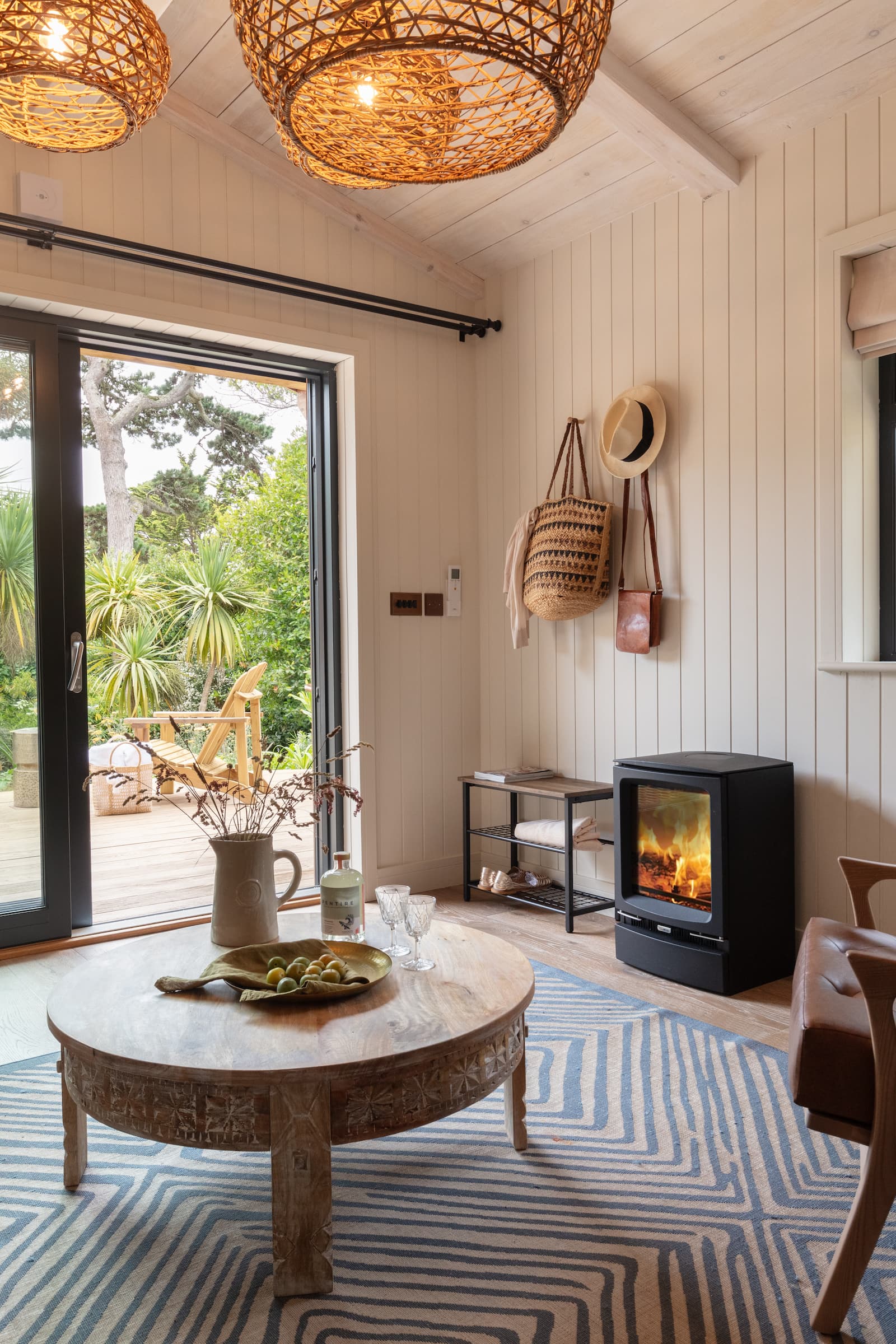 St Michaels Spa Garden Lodge Room with Wood Burner