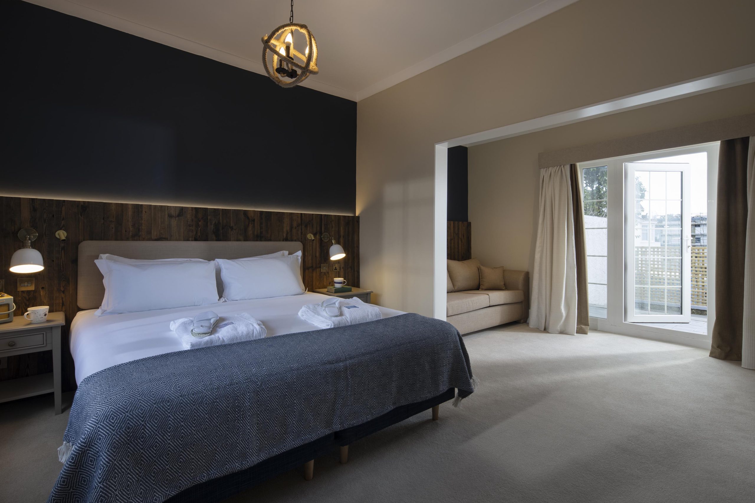 Captains House St Michael’s Hotel Falmouth bedroom interiors
