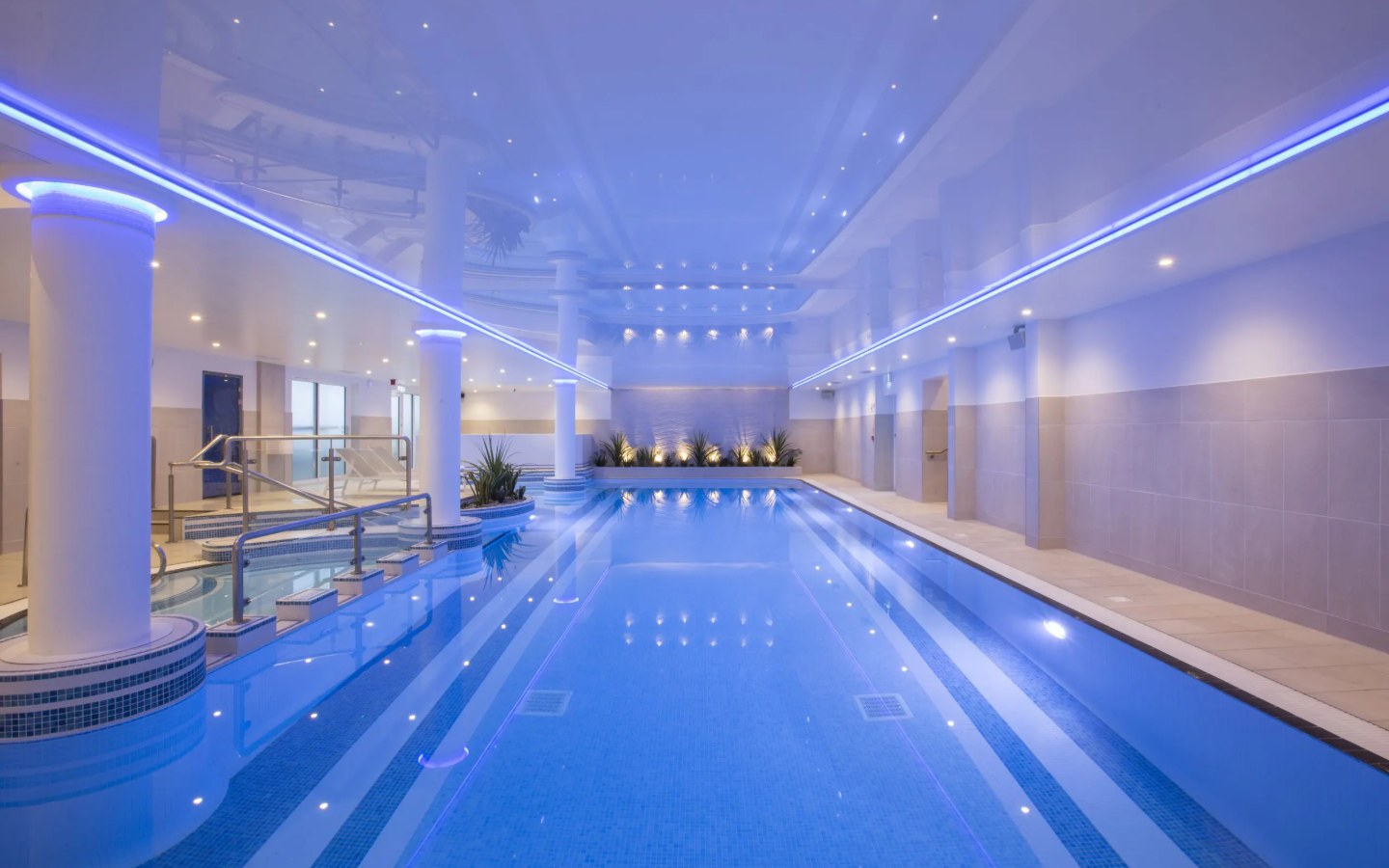 Indoor swimming pool at the St Michaels Health Club, Falmouth