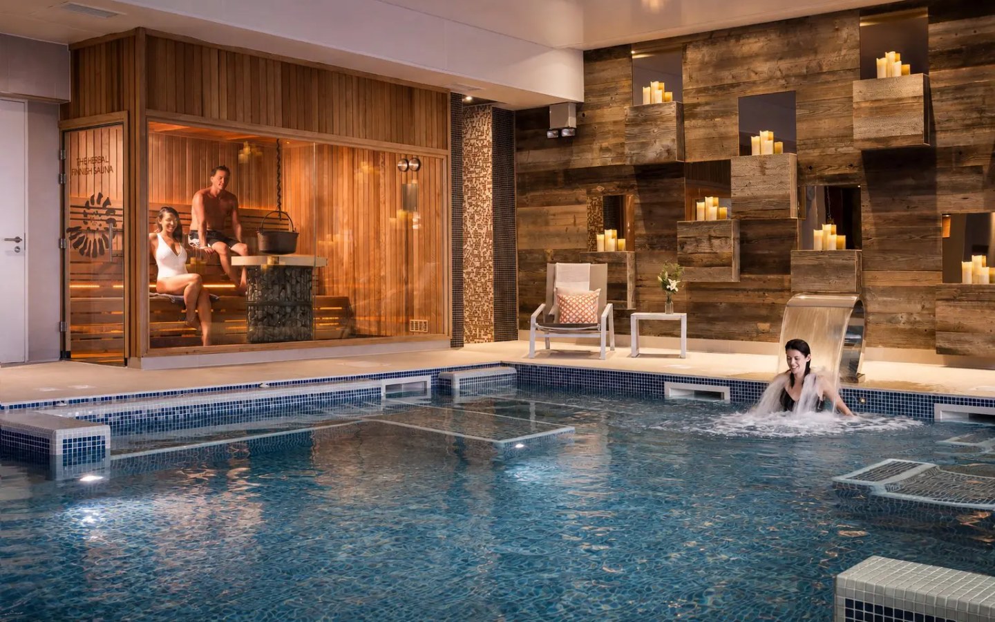 Hydrothermal pool at St Michaels Spa, Falmouth
